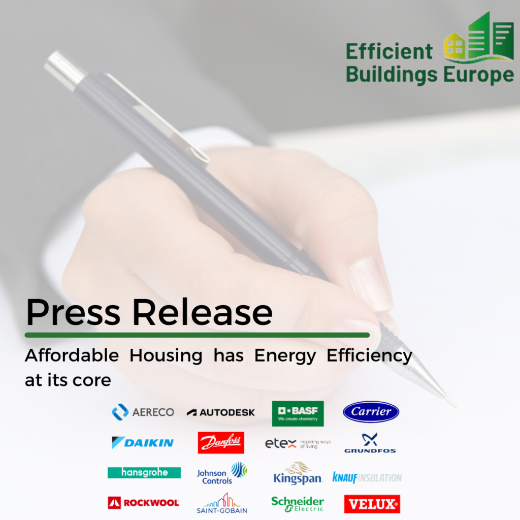 Press Release: Affordable Housing has Energy Efficiency at its core