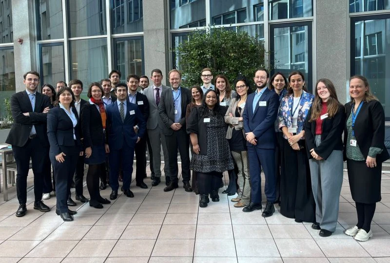 Participants of DG CLIMA's ETS2 stakeholders' breakfast with Director-General Kurt Vandenberghe, including Rémi Collombet