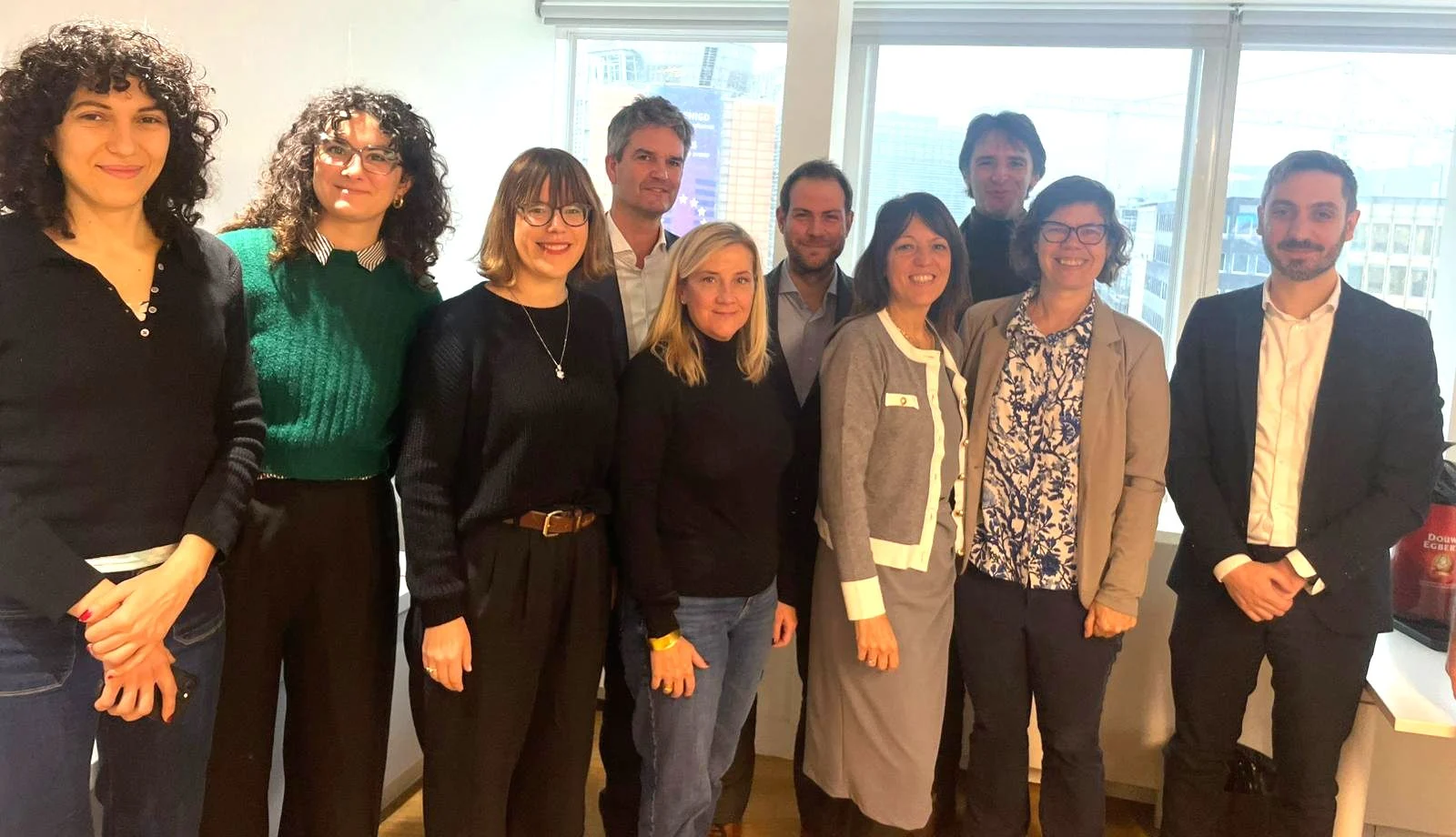 Members of Efficient Buildings Europe with Barbara Bonvissuto of DG GROW at an Efficient Morning