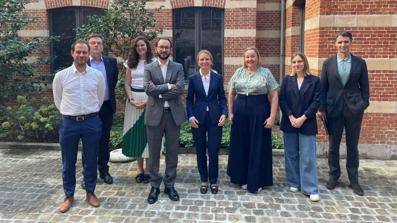 Members of Efficient Buildings Europe with Barbara Glowacka at an Efficient Morning in Brussels