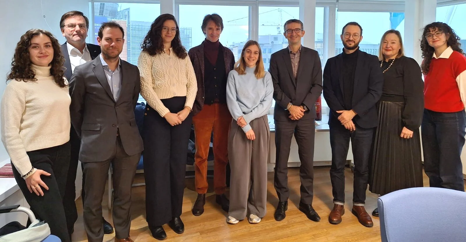 Members of Efficient Buildings Europe with Martin Špolc of DG CLIMA at an Efficient Morning