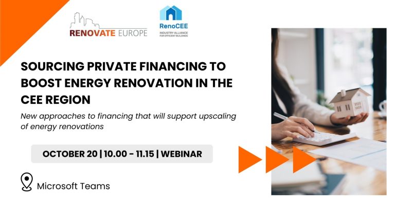 Sourcing Private Financing to Boost Energy Renovation in the CEE Region